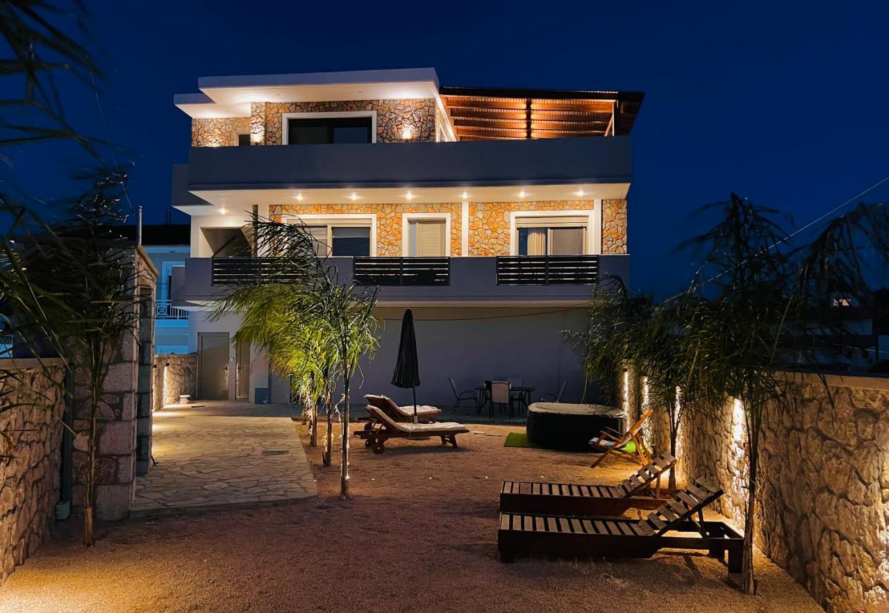 Odyssea Top View & Hot Jacuzzi Front Beach Kremastí Dış mekan fotoğraf