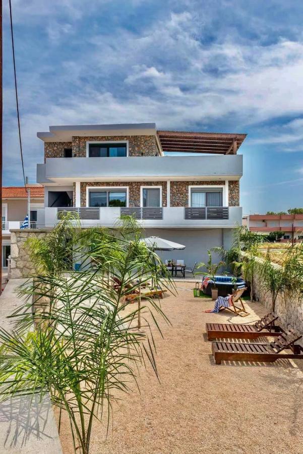 Odyssea Top View & Hot Jacuzzi Front Beach Kremastí Dış mekan fotoğraf