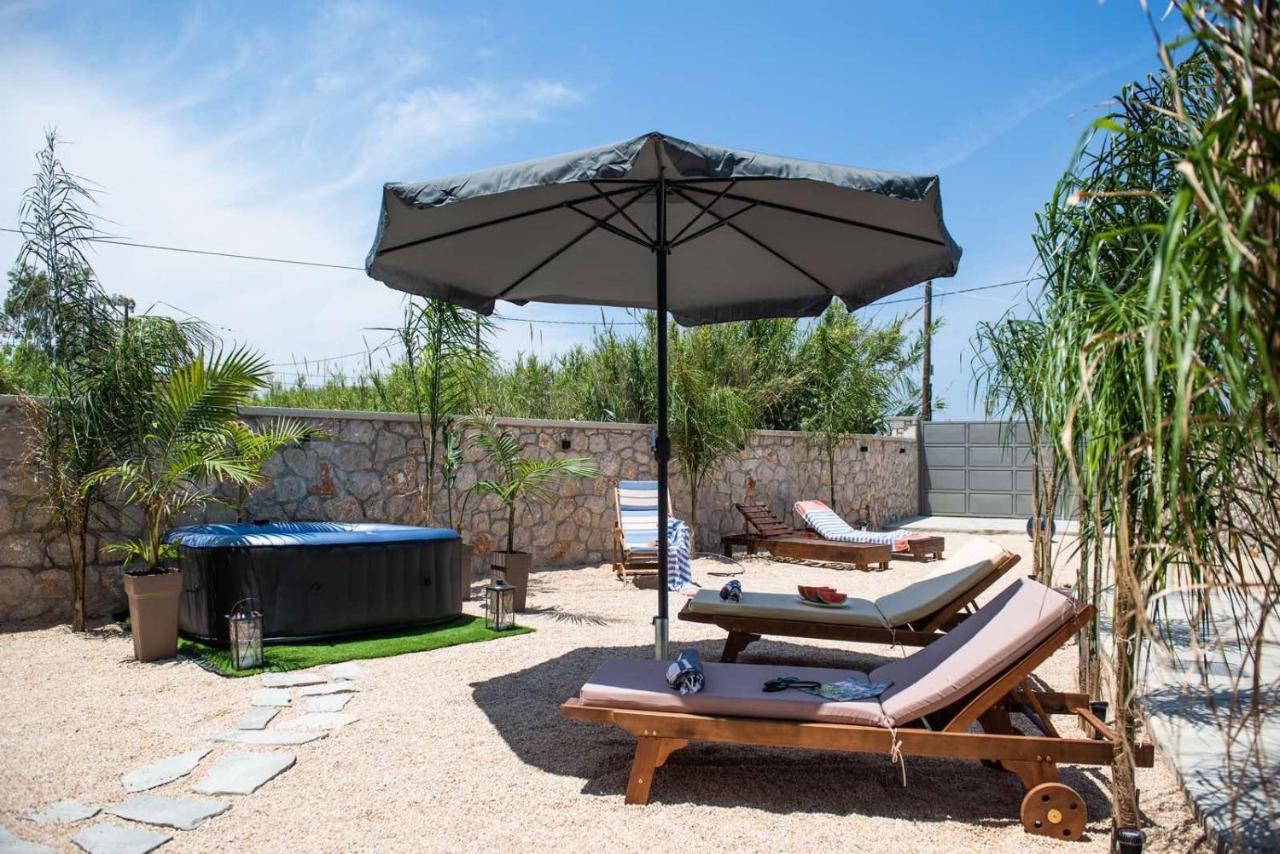 Odyssea Top View & Hot Jacuzzi Front Beach Kremastí Dış mekan fotoğraf