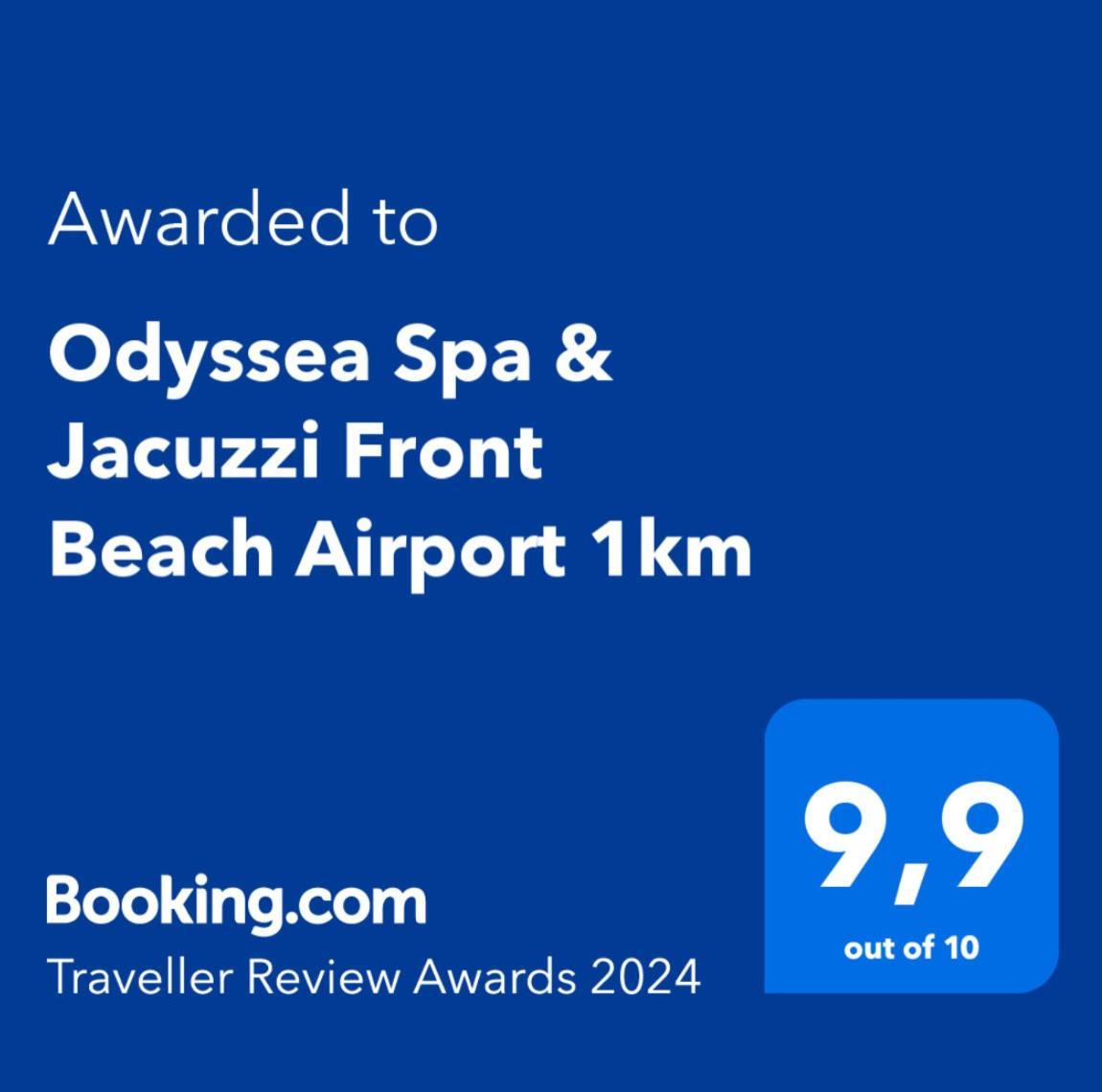 Odyssea Top View & Hot Jacuzzi Front Beach Kremastí Dış mekan fotoğraf